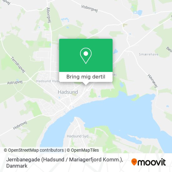 Jernbanegade (Hadsund / Mariagerfjord Komm.) kort