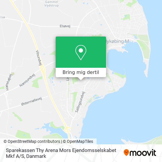 Sparekassen Thy Arena Mors Ejendomsselskabet Mkf A / S kort