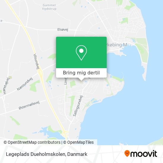 Legeplads Dueholmskolen kort