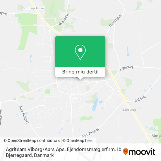 Agriteam Viborg / Aars Aps, Ejendomsmæglerfirm. Ib Bjerregaard kort