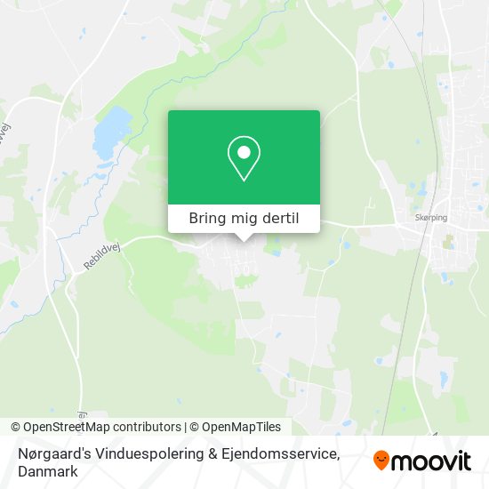 Nørgaard's Vinduespolering & Ejendomsservice kort