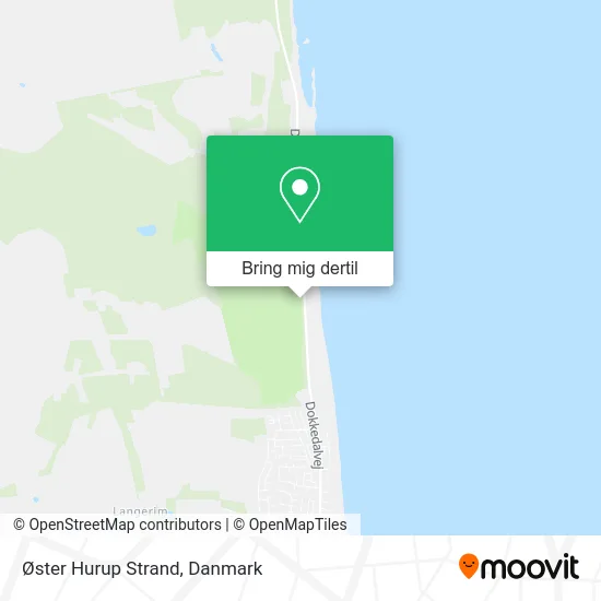 Øster Hurup Strand kort