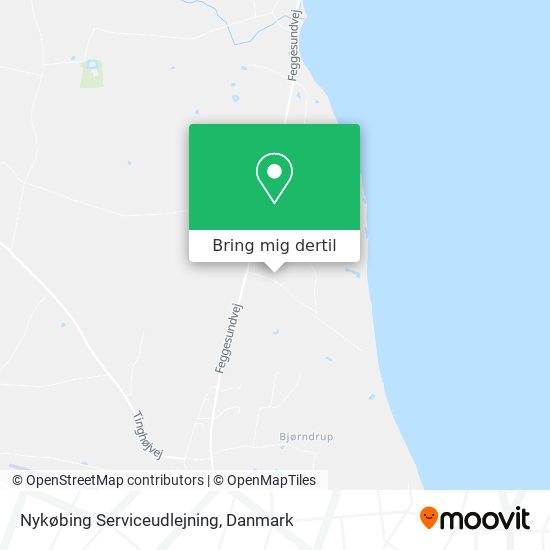 Nykøbing Serviceudlejning kort