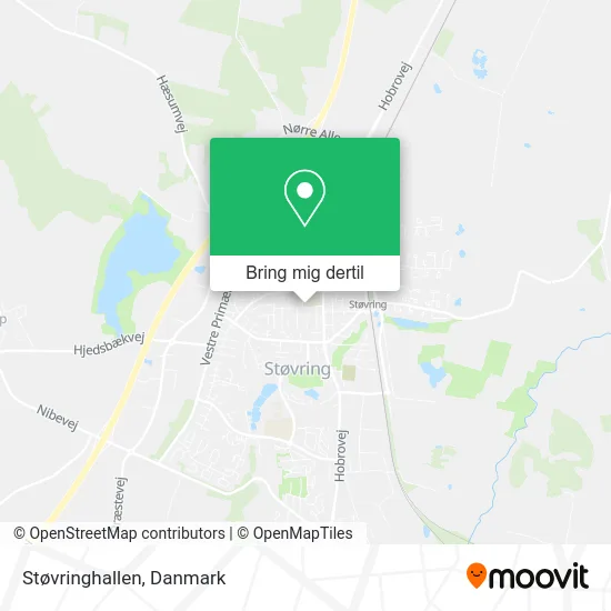 Støvringhallen kort