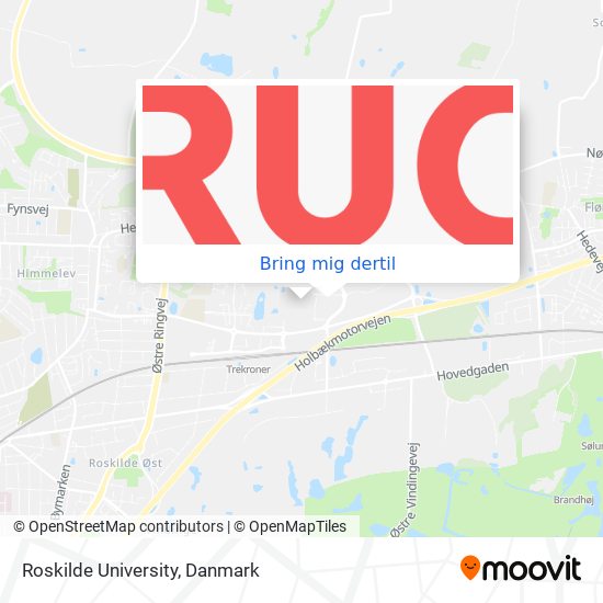 Roskilde University kort