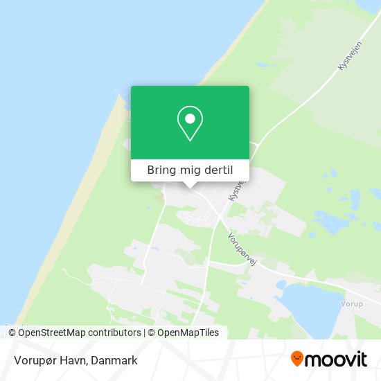 Vorupør Havn kort