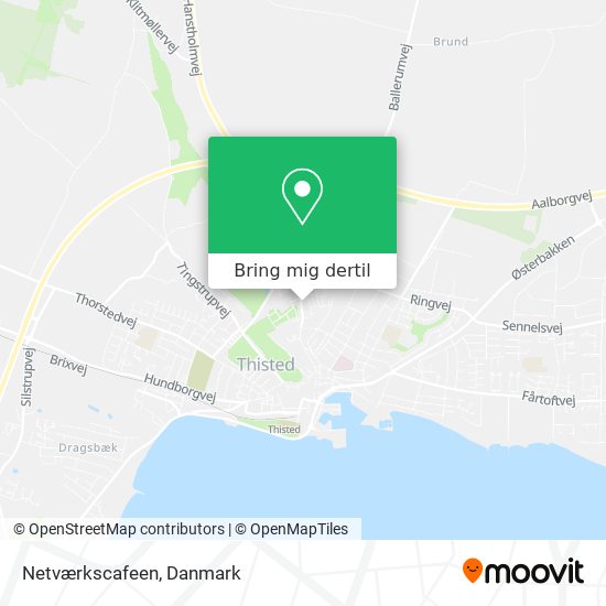 Netværkscafeen kort