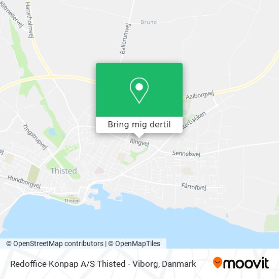 Redoffice Konpap A / S Thisted - Viborg kort