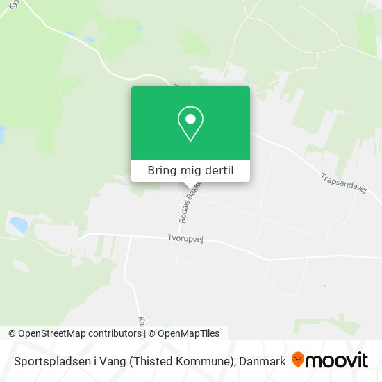 Sportspladsen i Vang (Thisted Kommune) kort