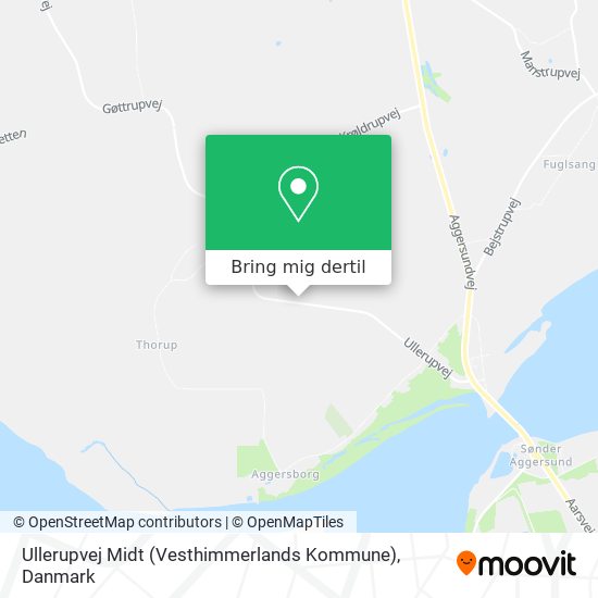 Ullerupvej Midt (Vesthimmerlands Kommune) kort