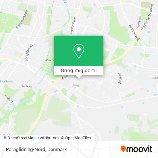 Paraglidning-Nord kort