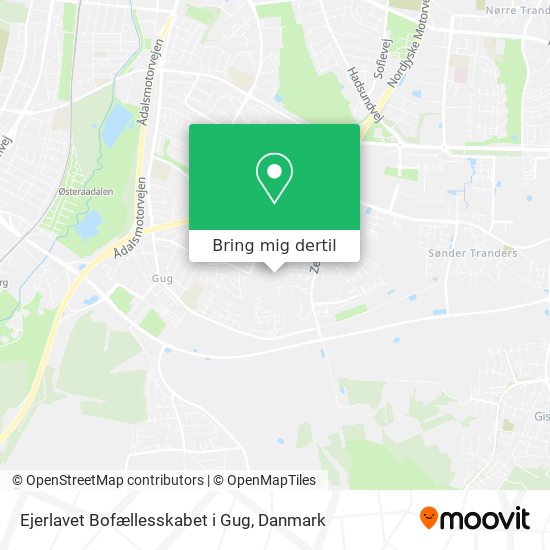 Ejerlavet Bofællesskabet i Gug kort