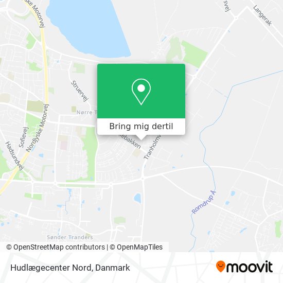 Hudlægecenter Nord kort