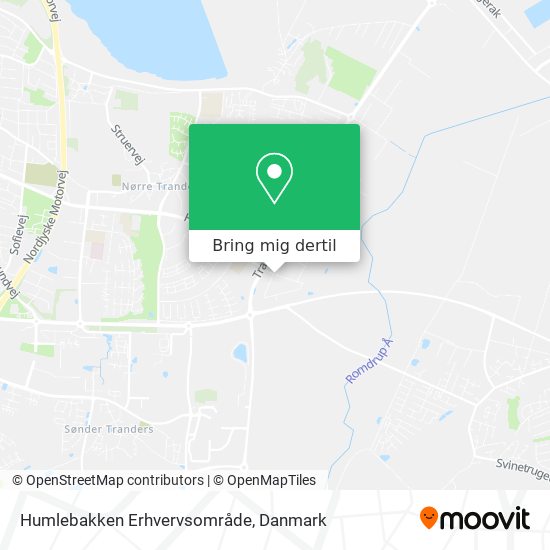 Humlebakken Erhvervsområde kort