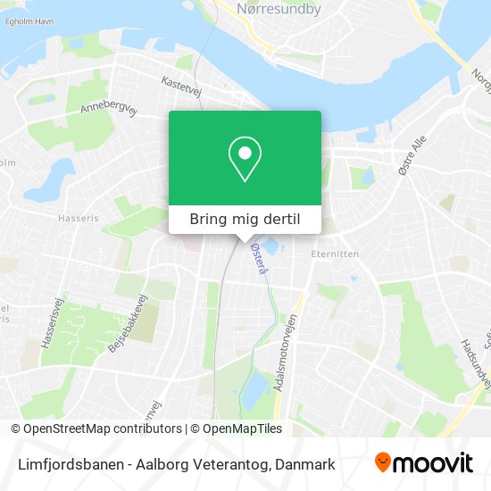 Limfjordsbanen - Aalborg Veterantog kort