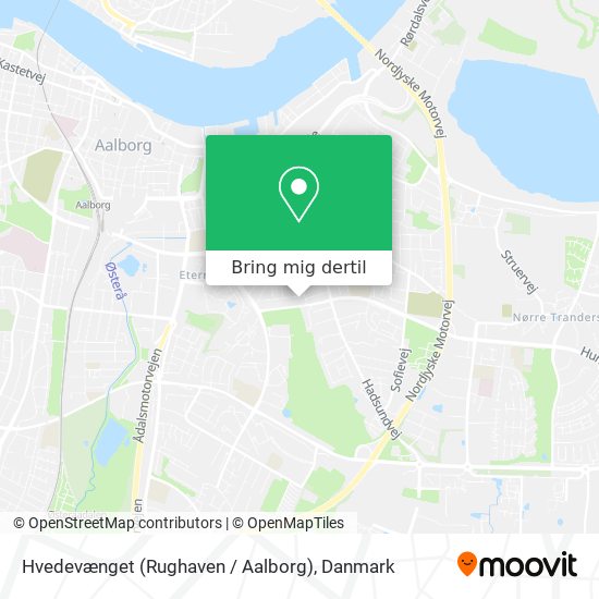 Hvedevænget (Rughaven / Aalborg) kort