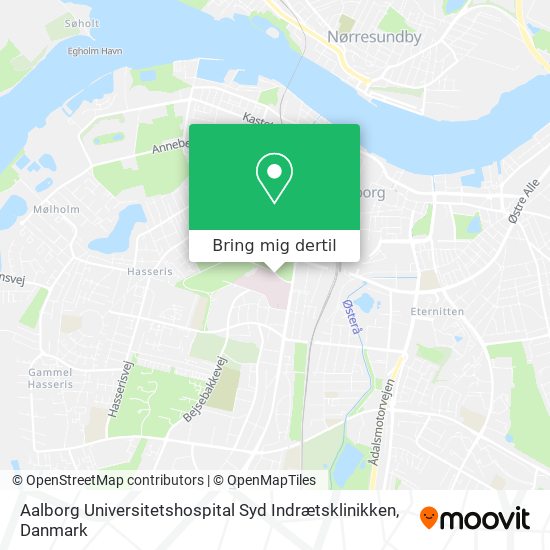 Aalborg Universitetshospital Syd Indrætsklinikken kort
