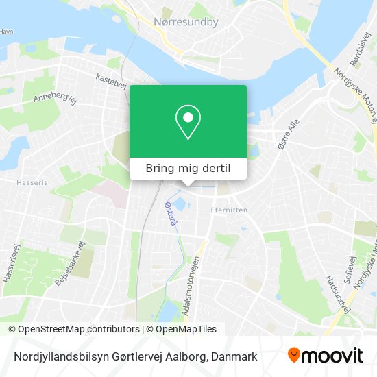 Nordjyllandsbilsyn Gørtlervej Aalborg kort