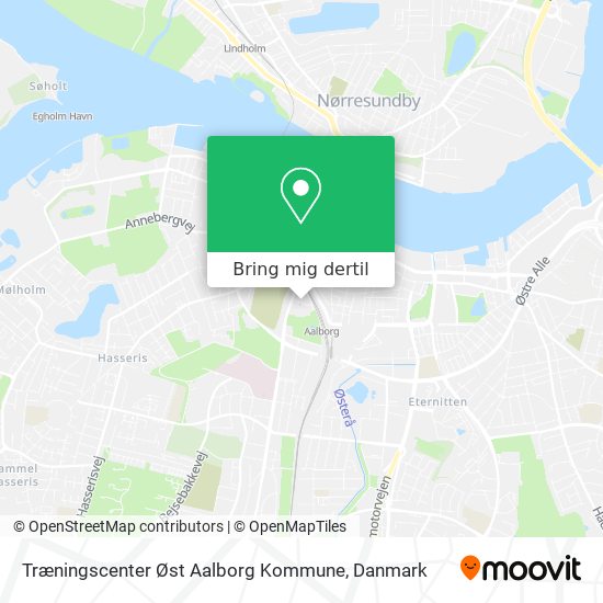 Træningscenter Øst Aalborg Kommune kort