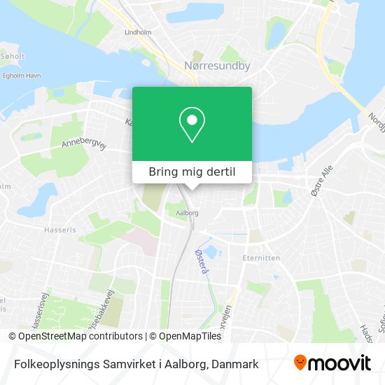 Folkeoplysnings Samvirket i Aalborg kort
