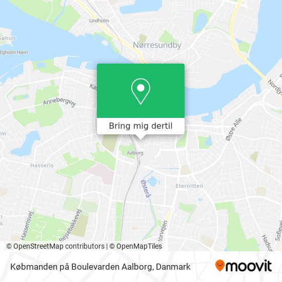Købmanden på Boulevarden Aalborg kort