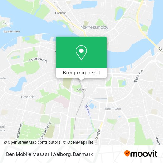 Den Mobile Massør i Aalborg kort