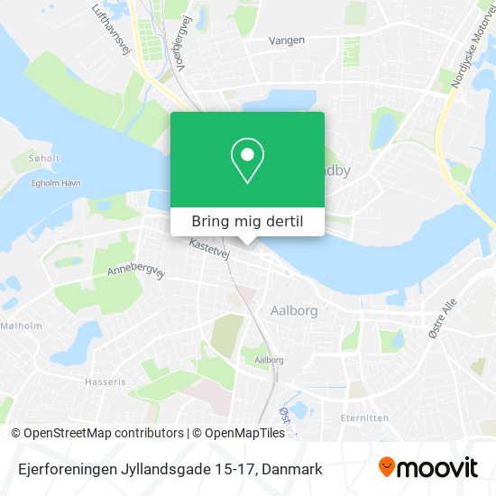 Ejerforeningen Jyllandsgade 15-17 kort