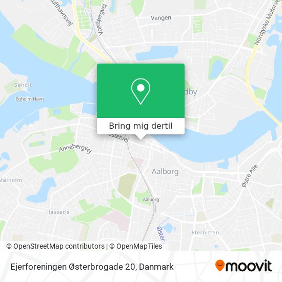 Ejerforeningen Østerbrogade 20 kort