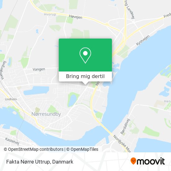 Fakta Nørre Uttrup kort
