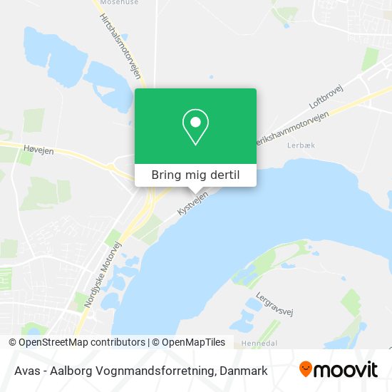 Avas - Aalborg Vognmandsforretning kort