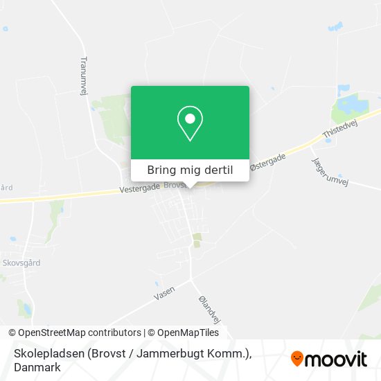 Skolepladsen (Brovst / Jammerbugt Komm.) kort