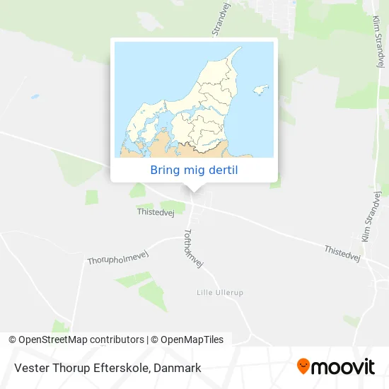 Vester Thorup Efterskole kort