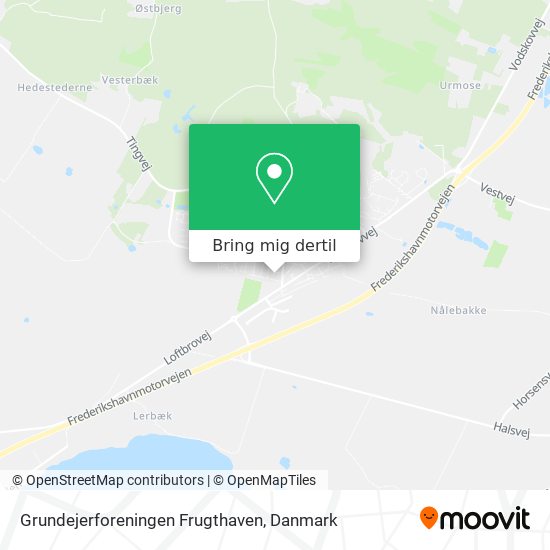 Grundejerforeningen Frugthaven kort