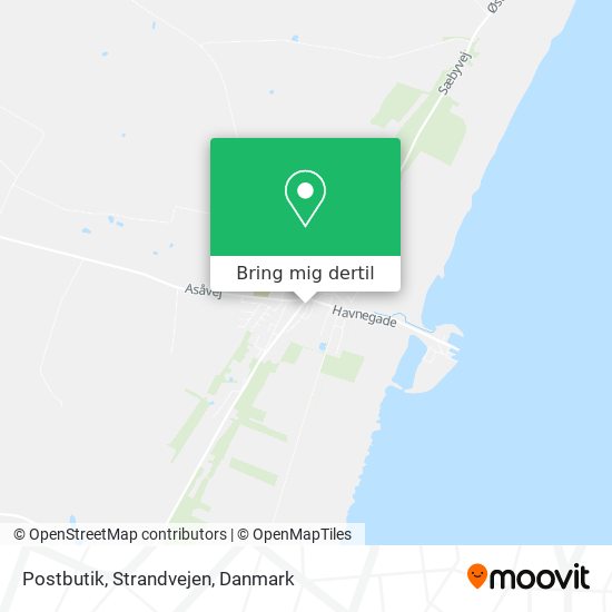 Postbutik, Strandvejen kort