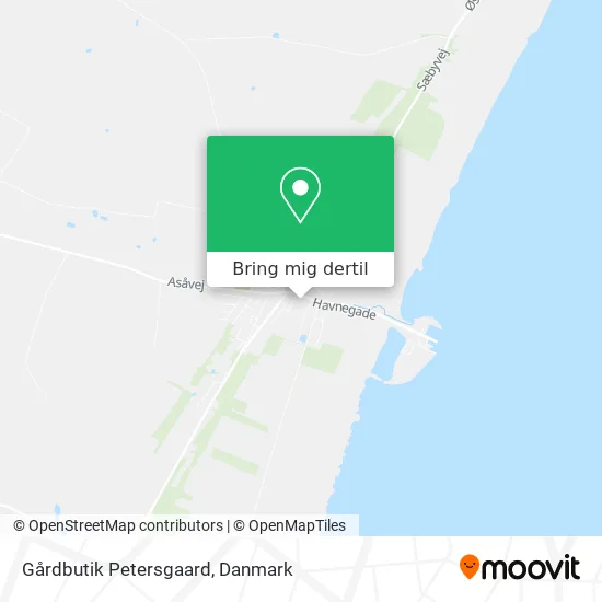 Gårdbutik Petersgaard kort