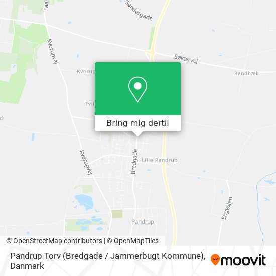 Pandrup Torv (Bredgade / Jammerbugt Kommune) kort