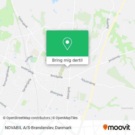 NOVABIL A/S-Brønderslev kort