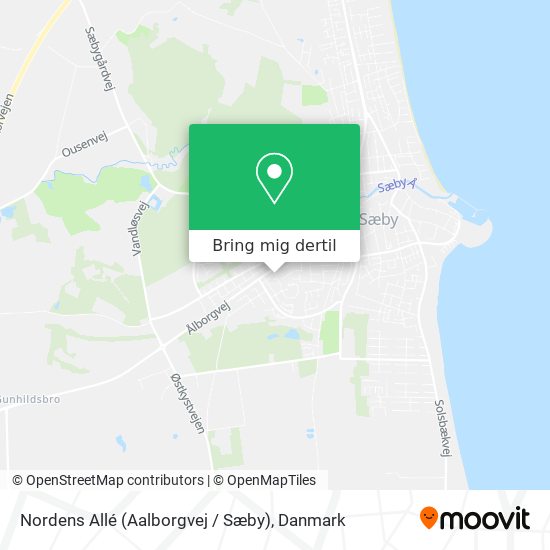 Nordens Allé (Aalborgvej / Sæby) kort