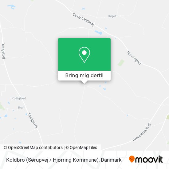 Koldbro (Sørupvej / Hjørring Kommune) kort