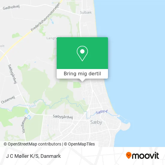 J C Møller K/S kort