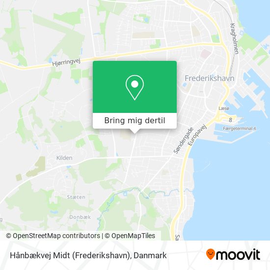 Hånbækvej Midt (Frederikshavn) kort