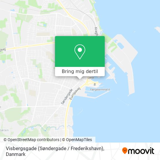 Visbergsgade (Søndergade / Frederikshavn) kort