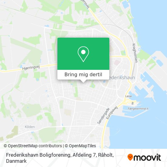 Frederikshavn Boligforening, Afdeling 7, Råholt kort