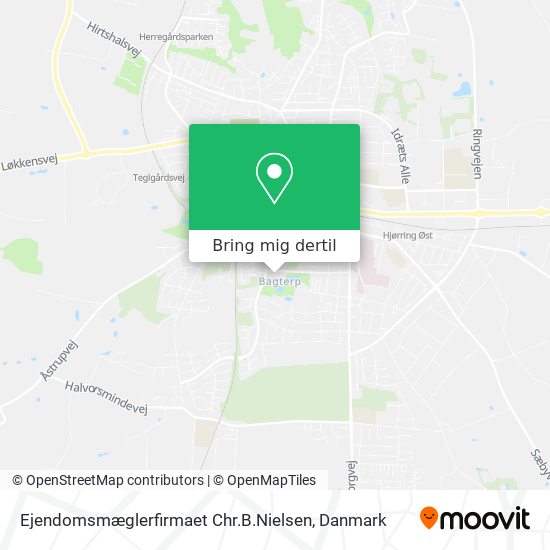 Ejendomsmæglerfirmaet Chr.B.Nielsen kort