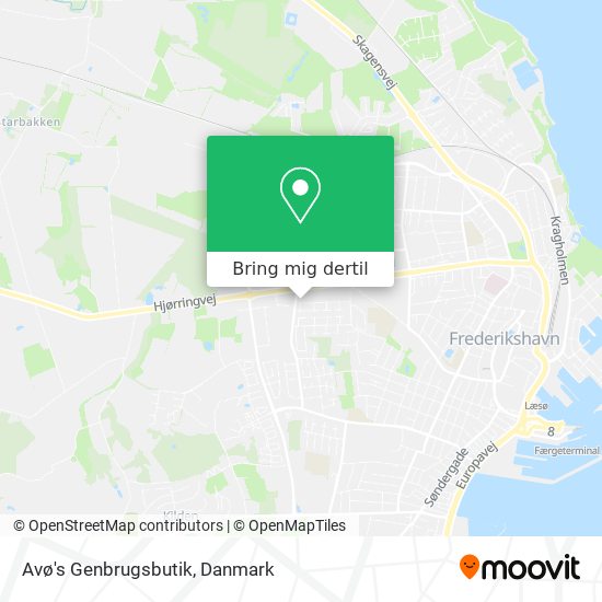 Avø's Genbrugsbutik kort
