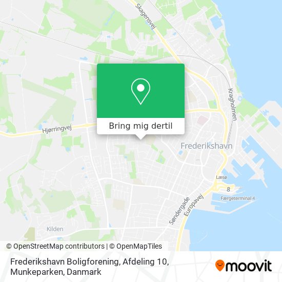 Frederikshavn Boligforening, Afdeling 10, Munkeparken kort