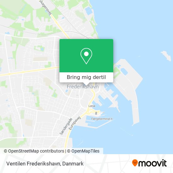 Ventilen Frederikshavn kort