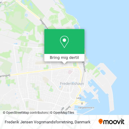 Frederik Jensen Vognmandsforretning kort