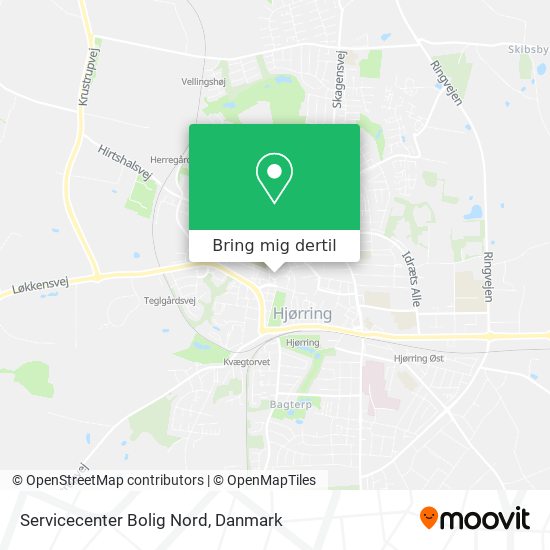 Servicecenter Bolig Nord kort