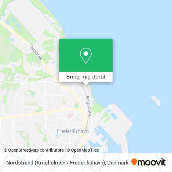 Nordstrand (Kragholmen / Frederikshavn) kort